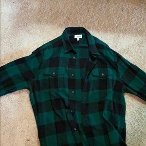 Green and black Sonoma flannel